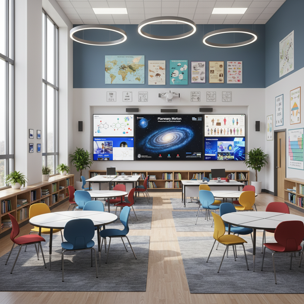 Modern classroom